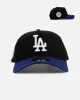 New Era Los Angeles Dodgers 'Pigment Dye Two Tone' 9FORTY A-Frame Snapback Black/Official Team Color sold by Culture Kings