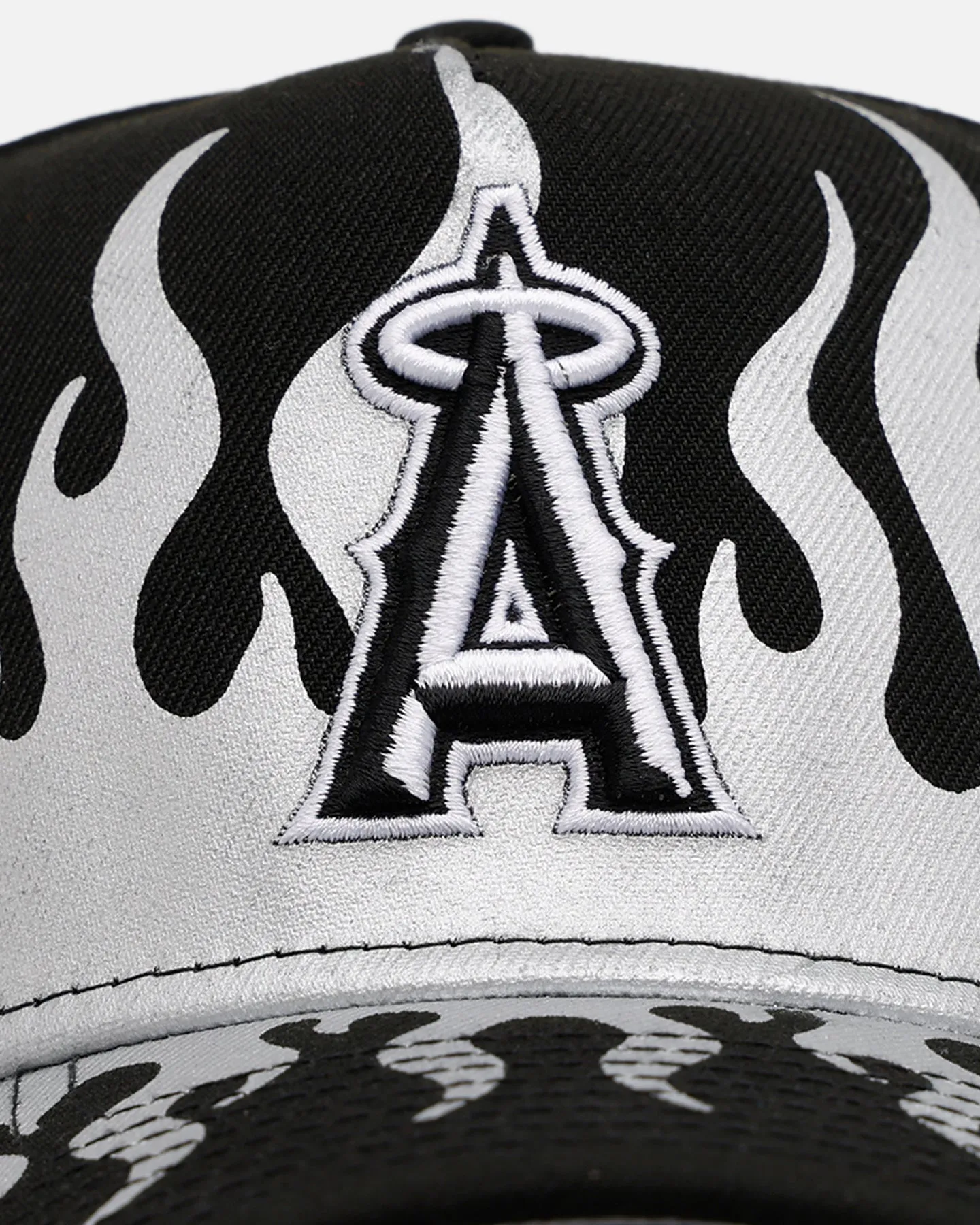 New Era Los Angeles Angels 'Metallic Flames' 9FORTY A-Frame Snapback Black/Silver sold by Culture Kings product image thumbnail 5