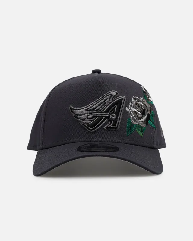 New Era Los Angeles Angels 'Gray Tonal Rose Embroidery' 9FORTY A-Frame Snapback Gray sold by Culture Kings