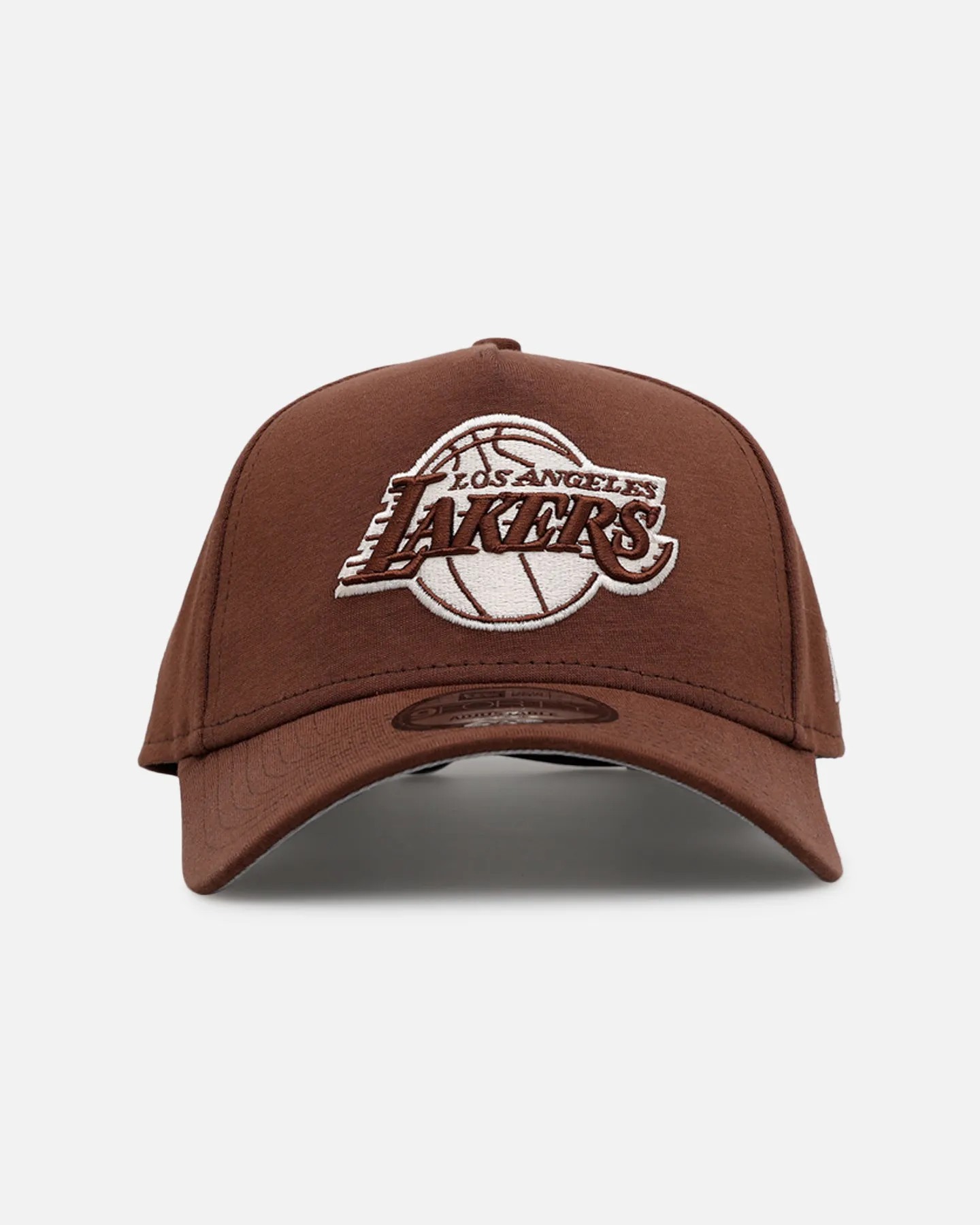 New Era Los Angeles Lakers 'Cozy 2.0' 9FORTY A-Frame Strapback Brown sold by Culture Kings