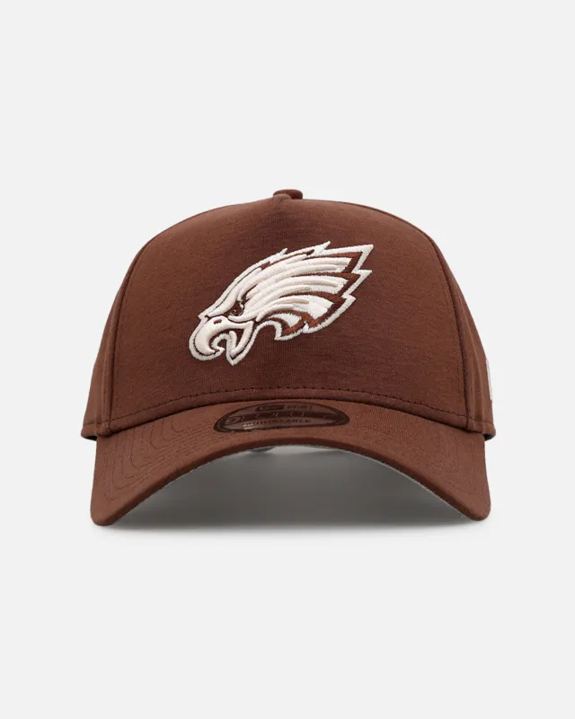New Era Philadelphia Eagles 'Cozy 2.0' 9FORTY A-Frame Strapback Brown sold by Culture Kings