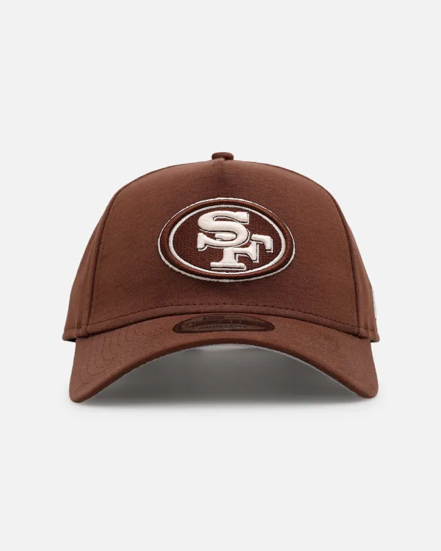 New Era San Francisco 49ers 'Cozy 2.0' 9FORTY A-Frame Strapback Brown sold by Culture Kings