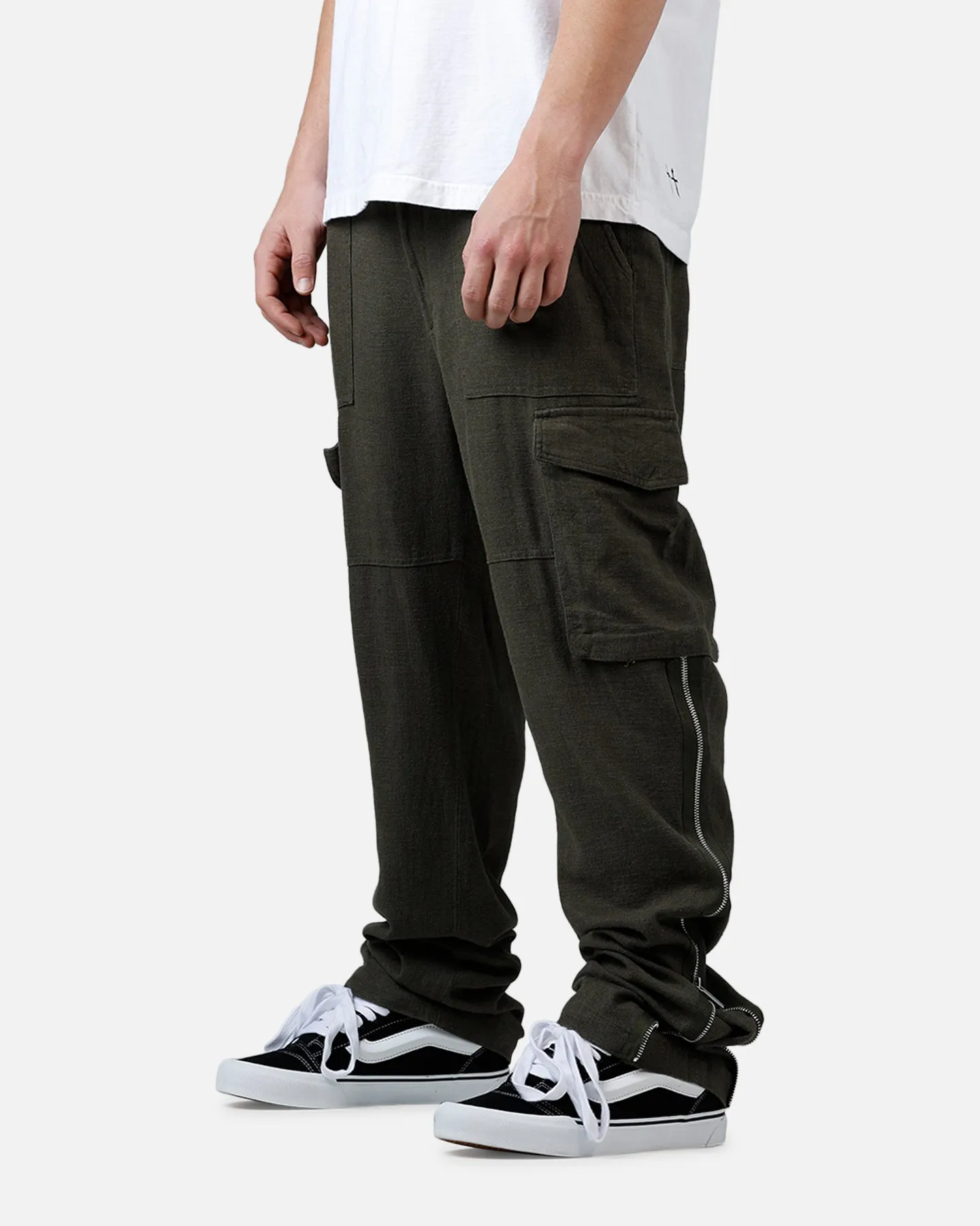 MNML Military Trouser Pants Olive sold by Culture Kings product image thumbnail 4