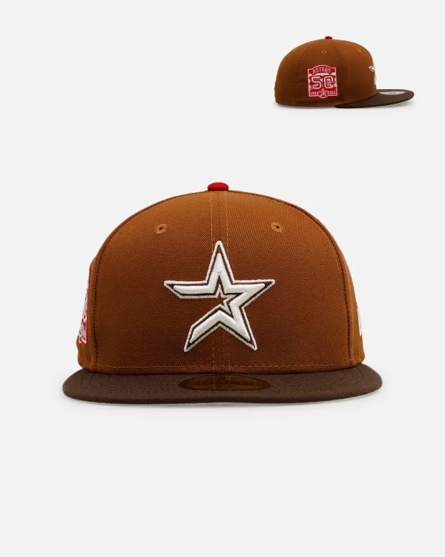 New Era Houston Astros 'Root Beer Float' 59FIFTY Fitted Walnut sold by Culture Kings