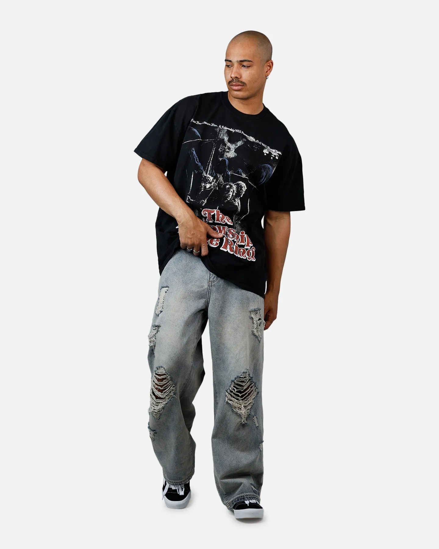 American Thrift X Lord Of The Rings Fellowship Heavyweight T-Shirt Black sold by Culture Kings product image thumbnail 3