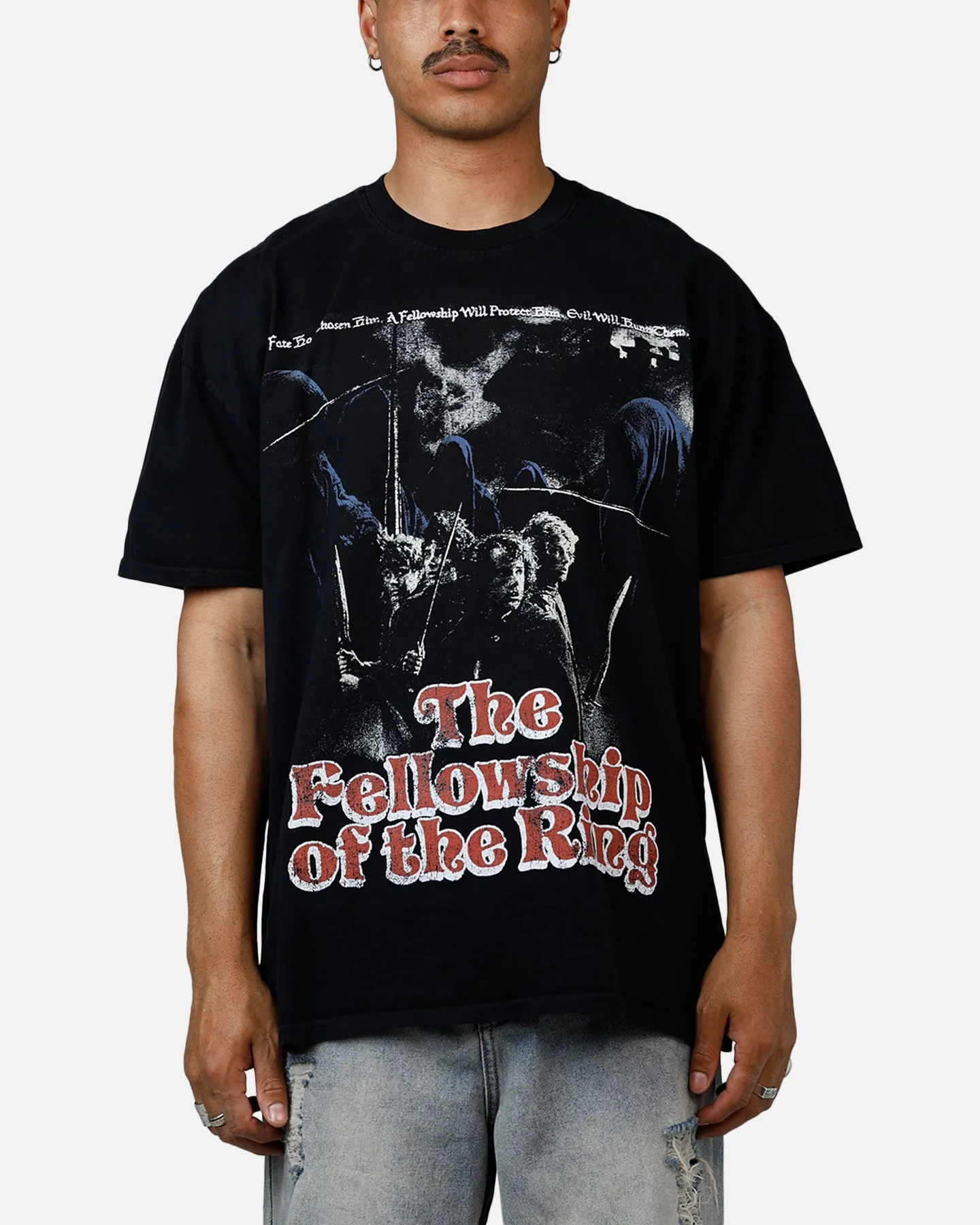 American Thrift X Lord Of The Rings Fellowship Heavyweight T-Shirt Black sold by Culture Kings