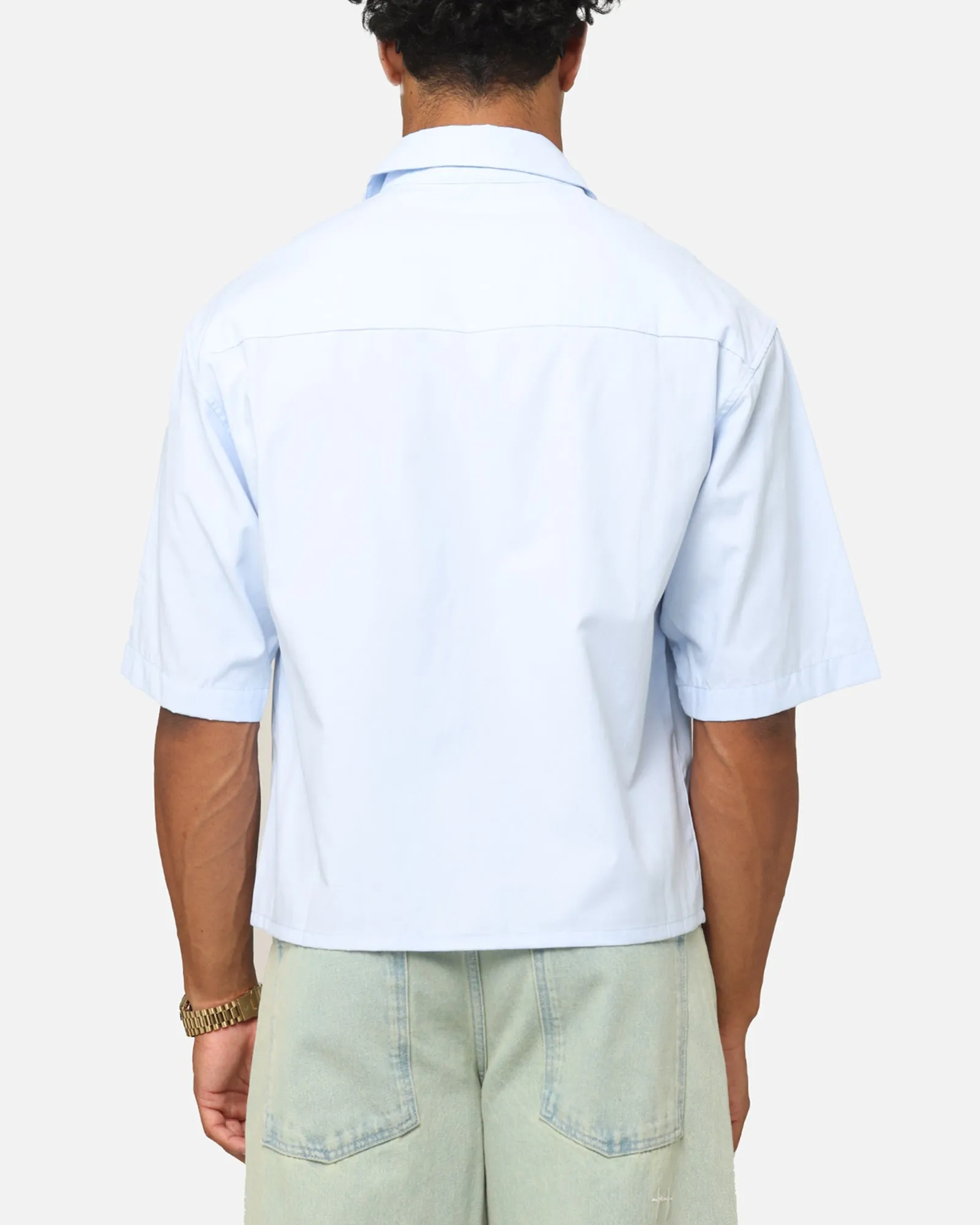 MNML Cropped Short Sleeve Shirt Light Blue sold by Culture Kings product image thumbnail 3