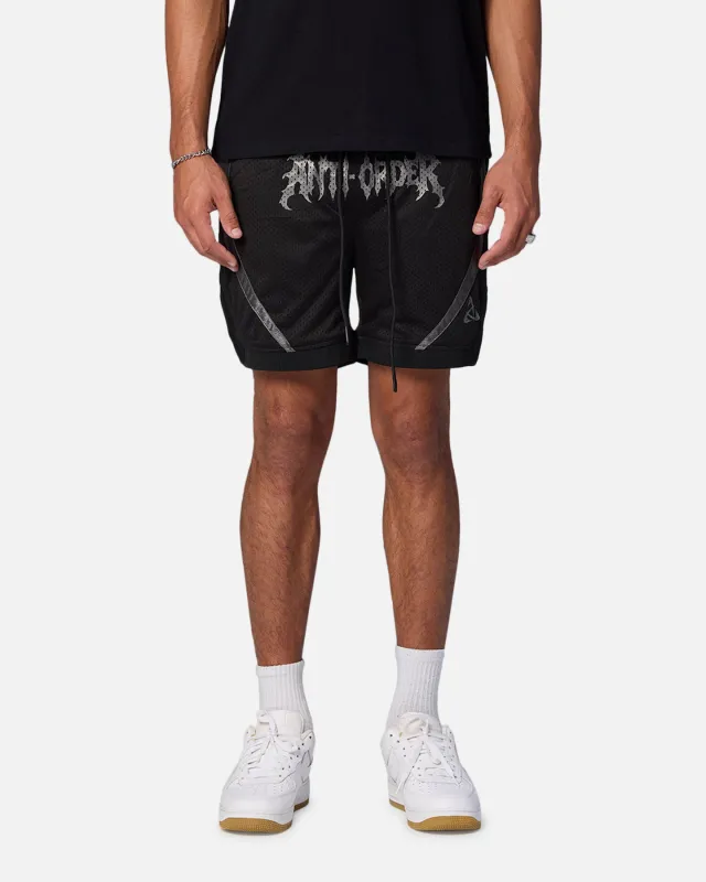 The Anti Order Sparta Mesh Basketball Shorts Black/Grey sold by Culture Kings