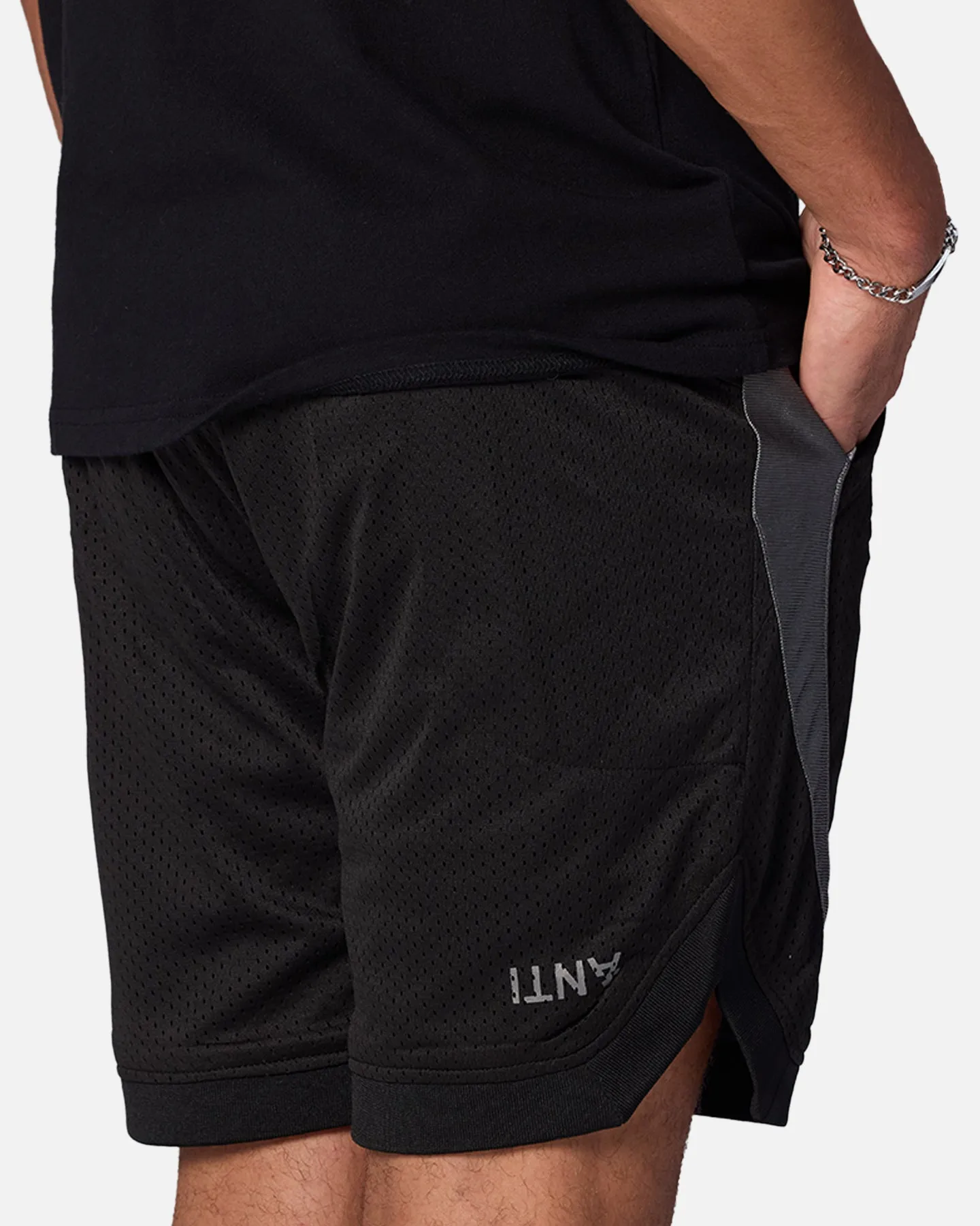 The Anti Order Sparta Mesh Basketball Shorts Black/Grey sold by Culture Kings product image thumbnail 4