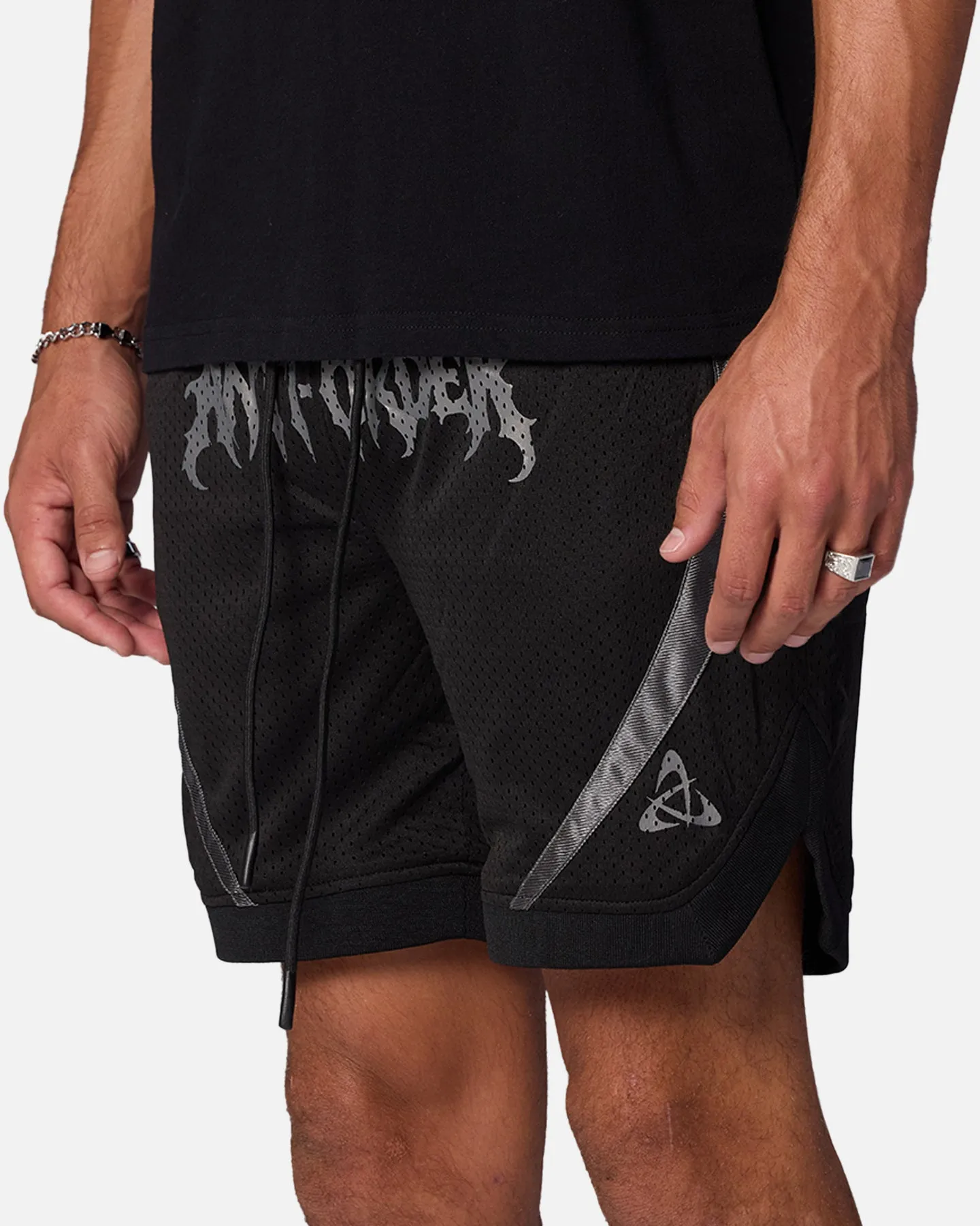 The Anti Order Sparta Mesh Basketball Shorts Black/Grey sold by Culture Kings product image thumbnail 3