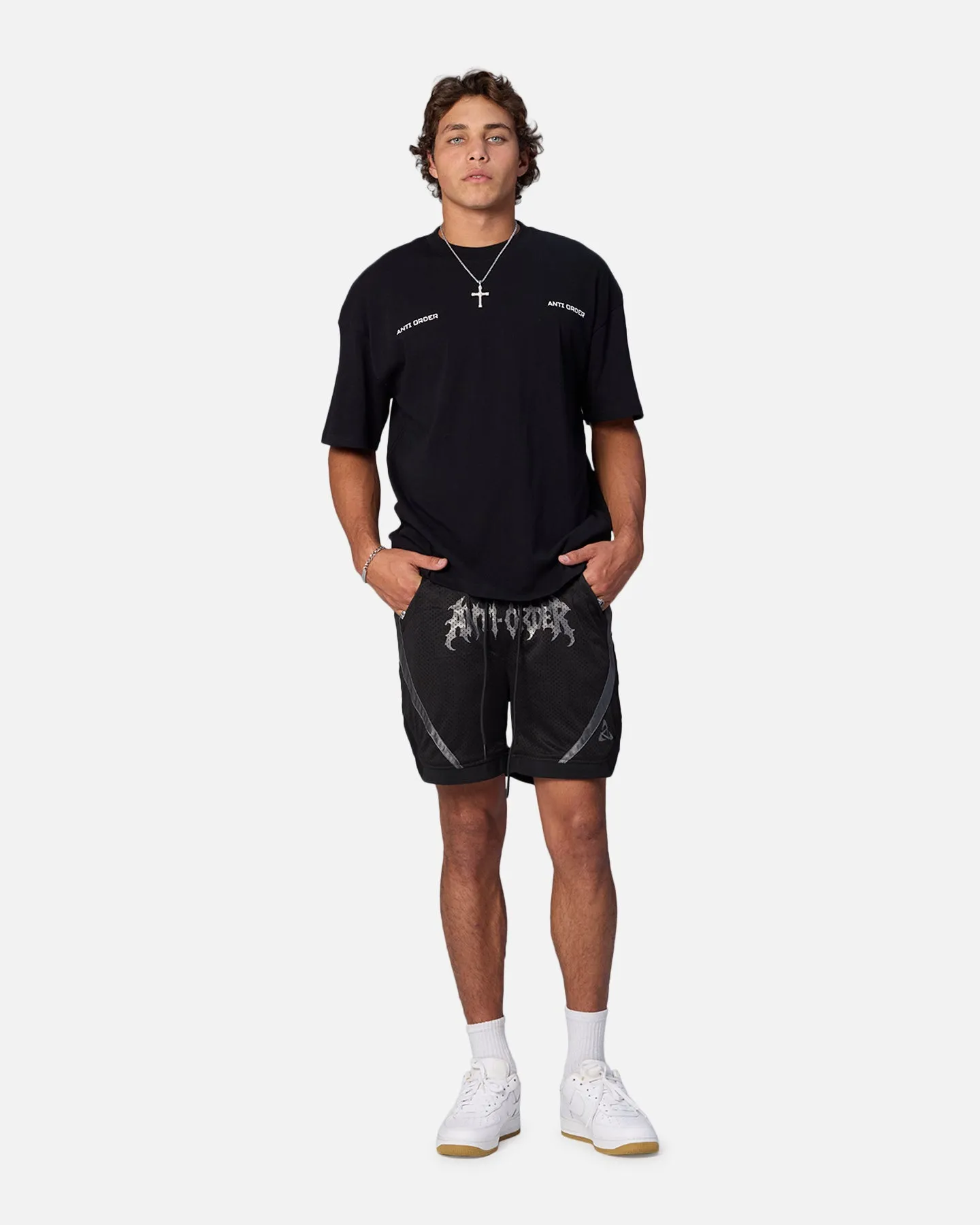 The Anti Order Sparta Mesh Basketball Shorts Black/Grey sold by Culture Kings product image thumbnail 2
