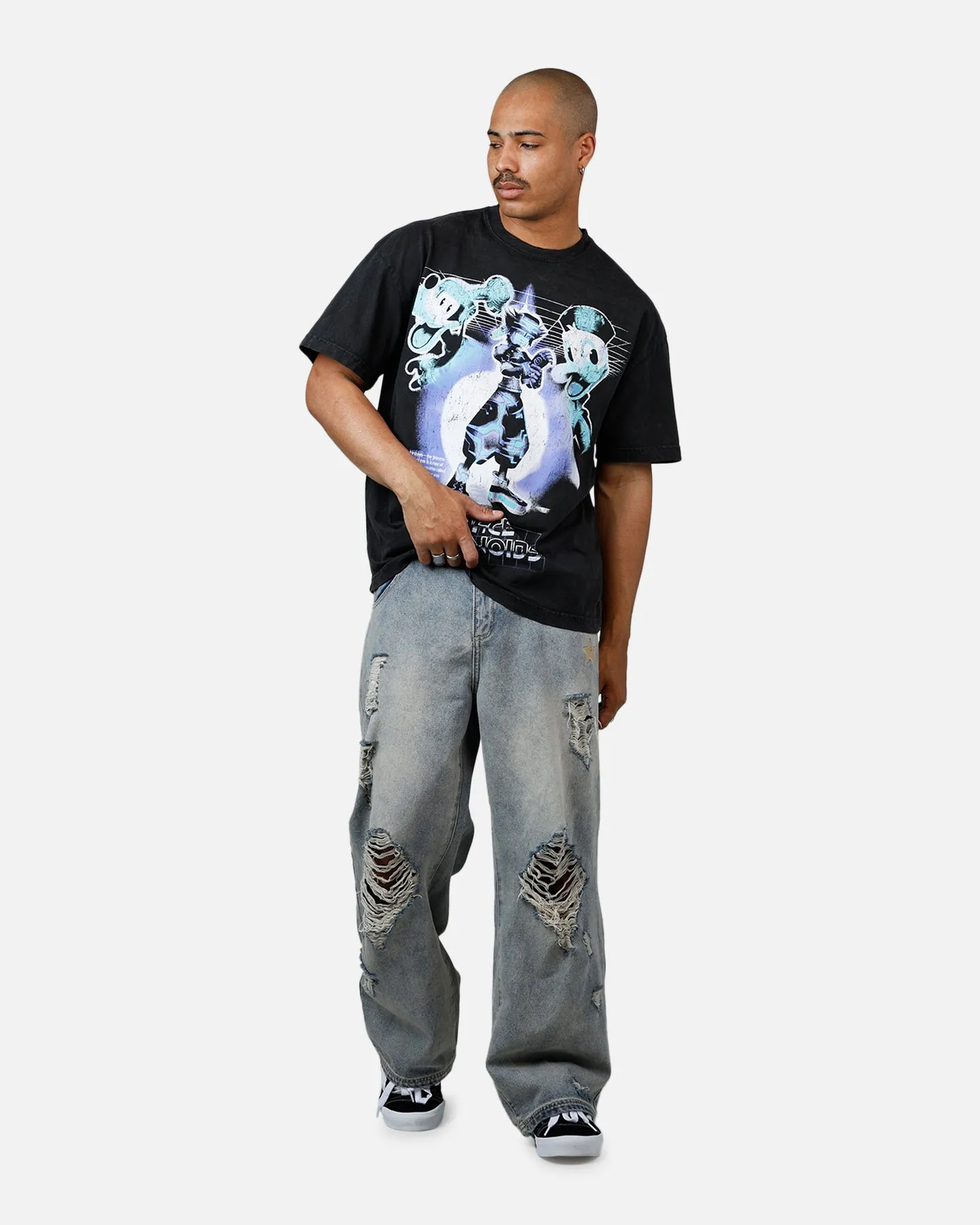 Goat Crew Disney Kingdom Hearts Space Paranoids Heavyweight T-Shirt Black Acidwash sold by Culture Kings product image thumbnail 3