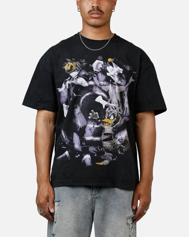 Goat Crew Disney Kingdom Hearts Halloween Town Heavyweight T-Shirt Black Acidwash sold by Culture Kings