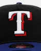 New Era Texas Rangers 'Pigment Dye Two Tone' 9FORTY A-Frame Snapback Black/Official Team Color sold by Culture Kings