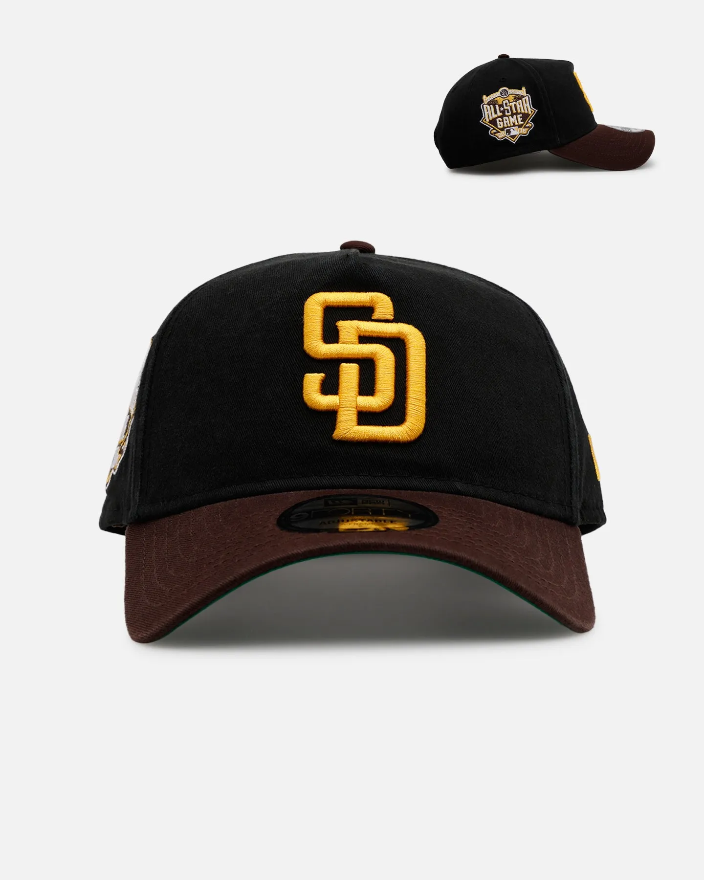 New Era San Diego Padres 'Pigment Dye Two Tone' 9FORTY A-Frame Snapback Black/Official Team Color sold by Culture Kings
