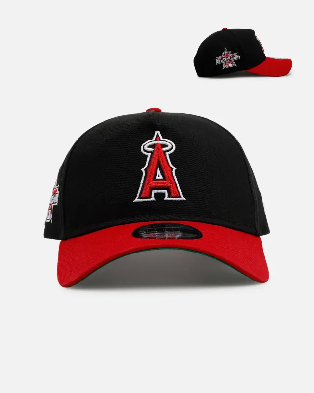 New Era Anaheim Angels 'Pigment Dye Two Tone' 9FORTY A-Frame Snapback Black/Official Team Color sold by Culture Kings