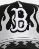 New Era Boston Red Sox 'Metallic Flames' 9FORTY A-Frame Snapback Black/Silver sold by Culture Kings