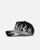 New Era Atlanta Braves 'Metallic Flames' 9FORTY A-Frame Snapback Black/Silver sold by Culture Kings