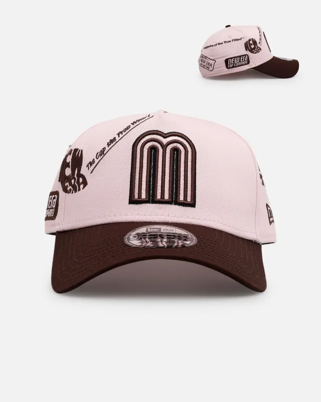 New Era Mexico National Baseball Team 'Mexico Spring Delivery' 9FORTY A-Frame Snapback Pink/Brown sold by Culture Kings