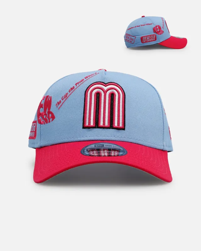 New Era Mexico National Baseball Team 'Mexico Spring Delivery' 9FORTY A-Frame Snapback Sky Blue sold by Culture Kings