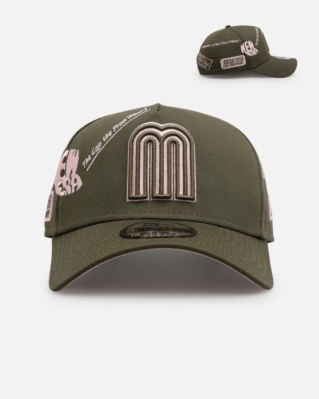New Era Mexico National Baseball Team 'Mexico Spring Delivery' 9FORTY A-Frame Snapback Olive sold by Culture Kings