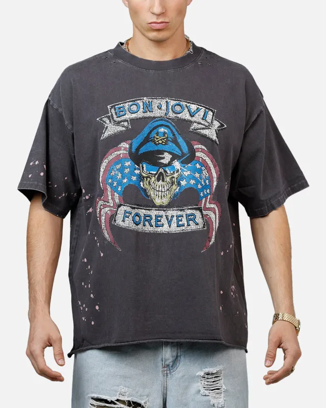 Bravado Bon Jovi Forever T-Shirt Washed Black made by Bravado