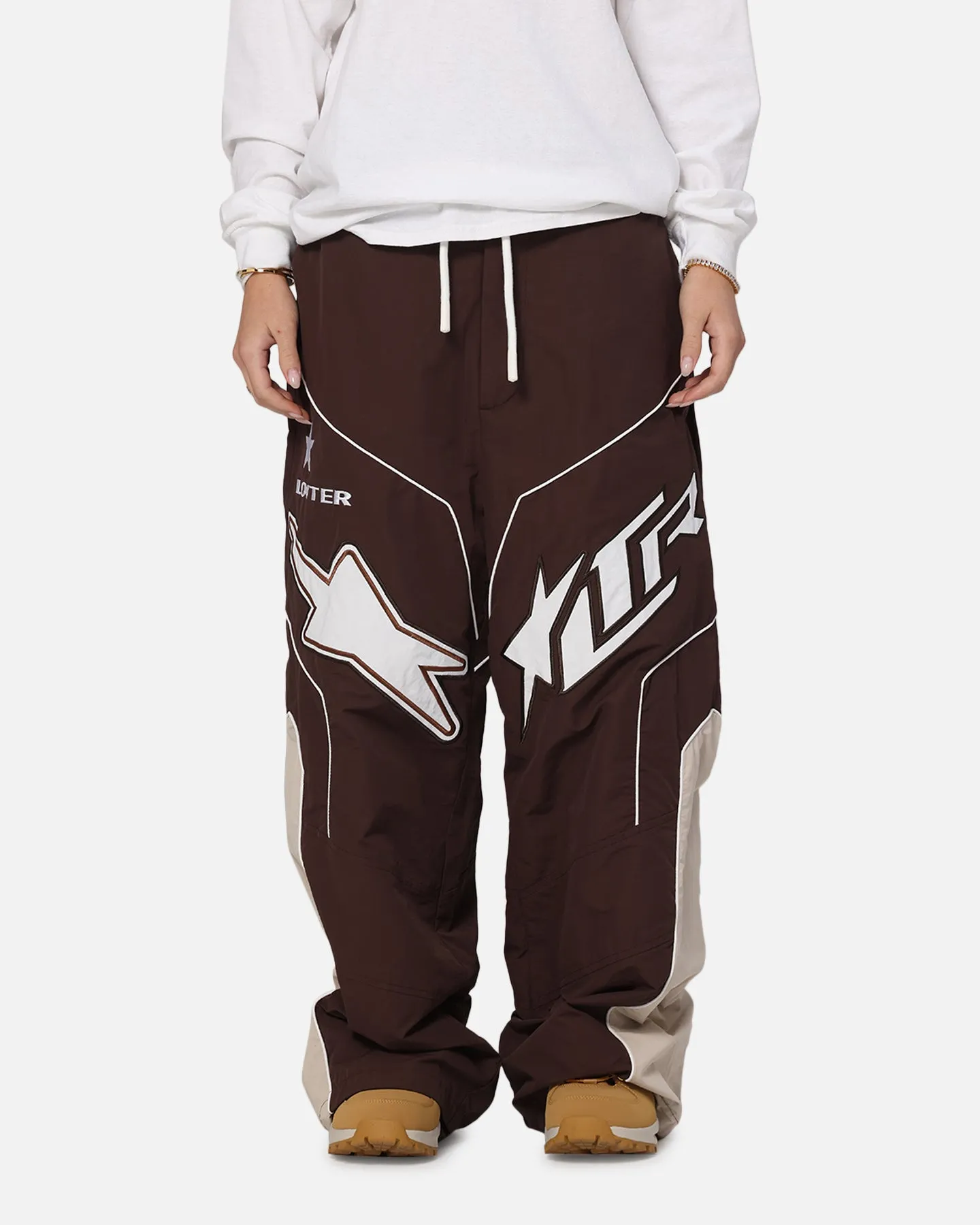 Loiter Motocross Parachute Pants Brown sold by Culture Kings