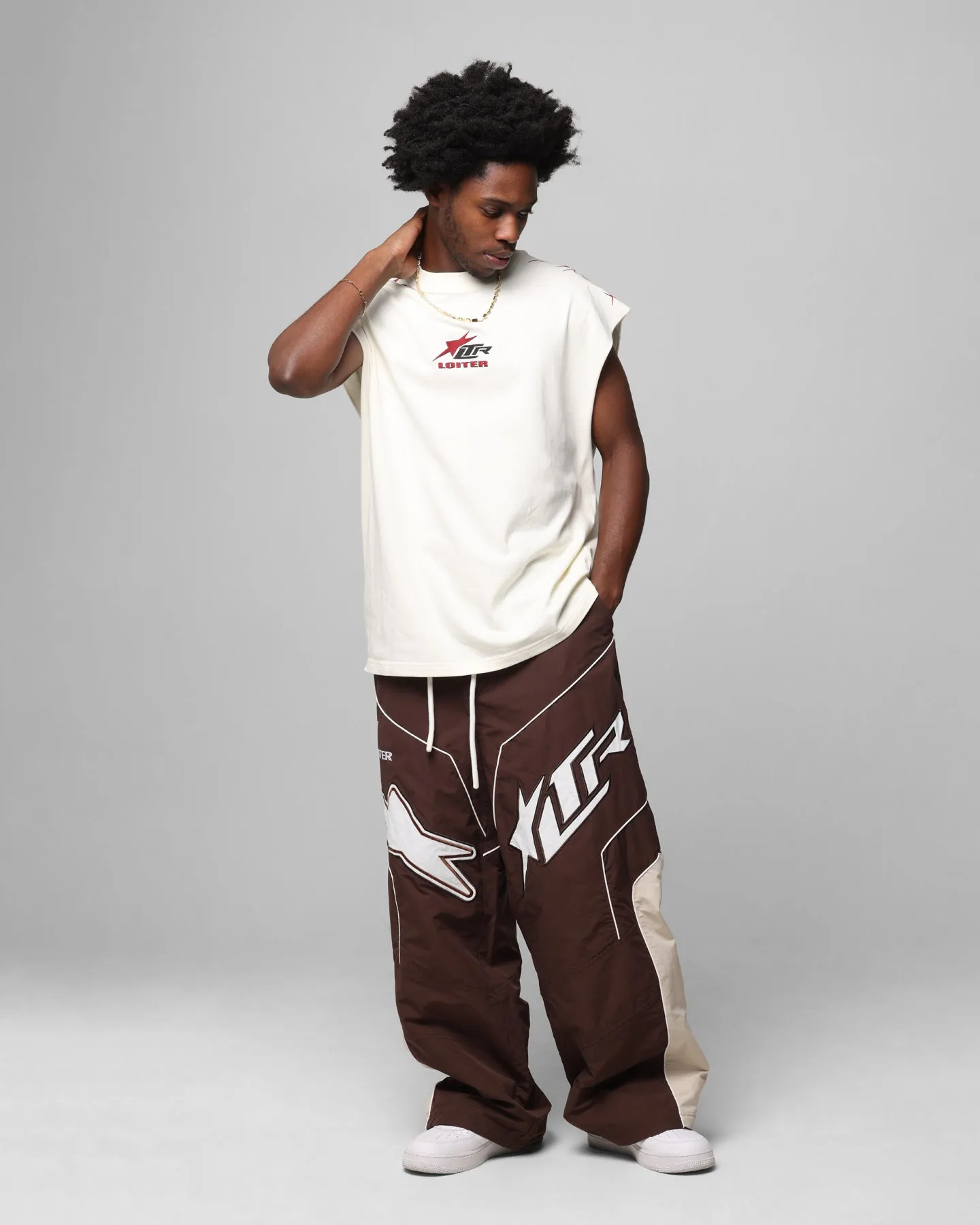 Loiter Motocross Parachute Pants Brown sold by Culture Kings product image thumbnail 2