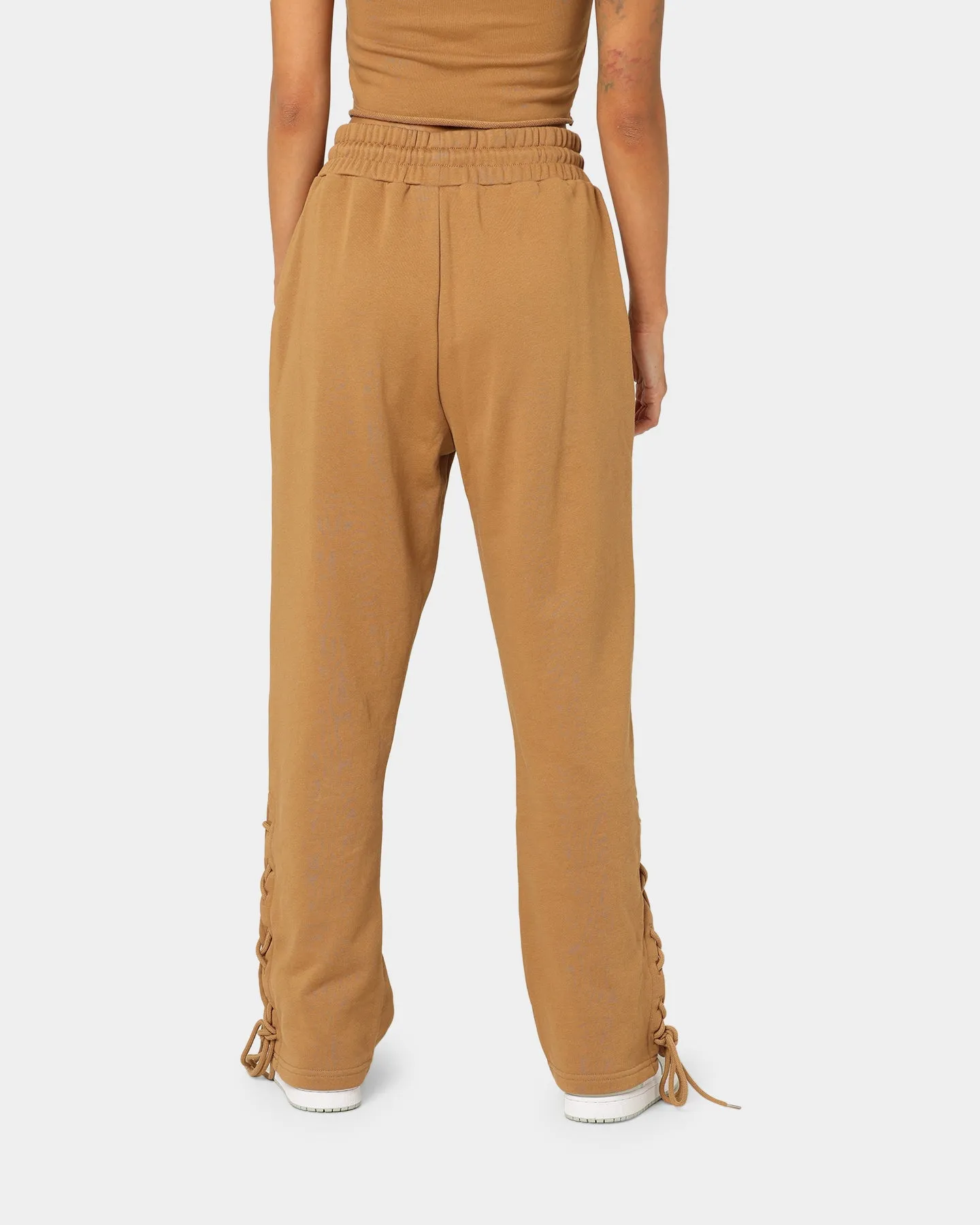 EN ES Women's Mason Lace Up Track Pants Tan sold by Culture Kings product image thumbnail 4