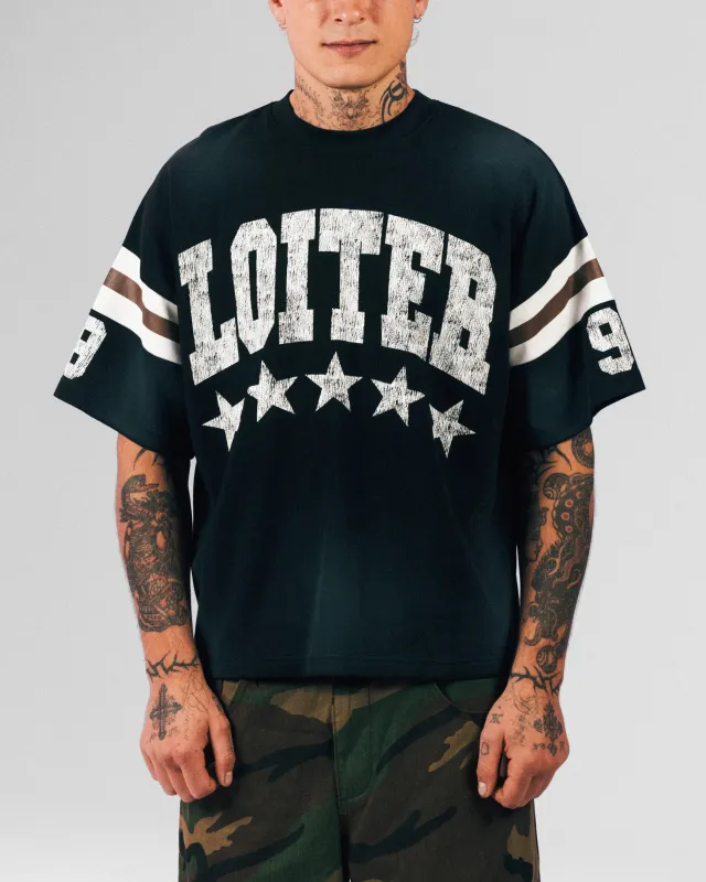 Loiter Star Jersey T-Shirt Black sold by Culture Kings