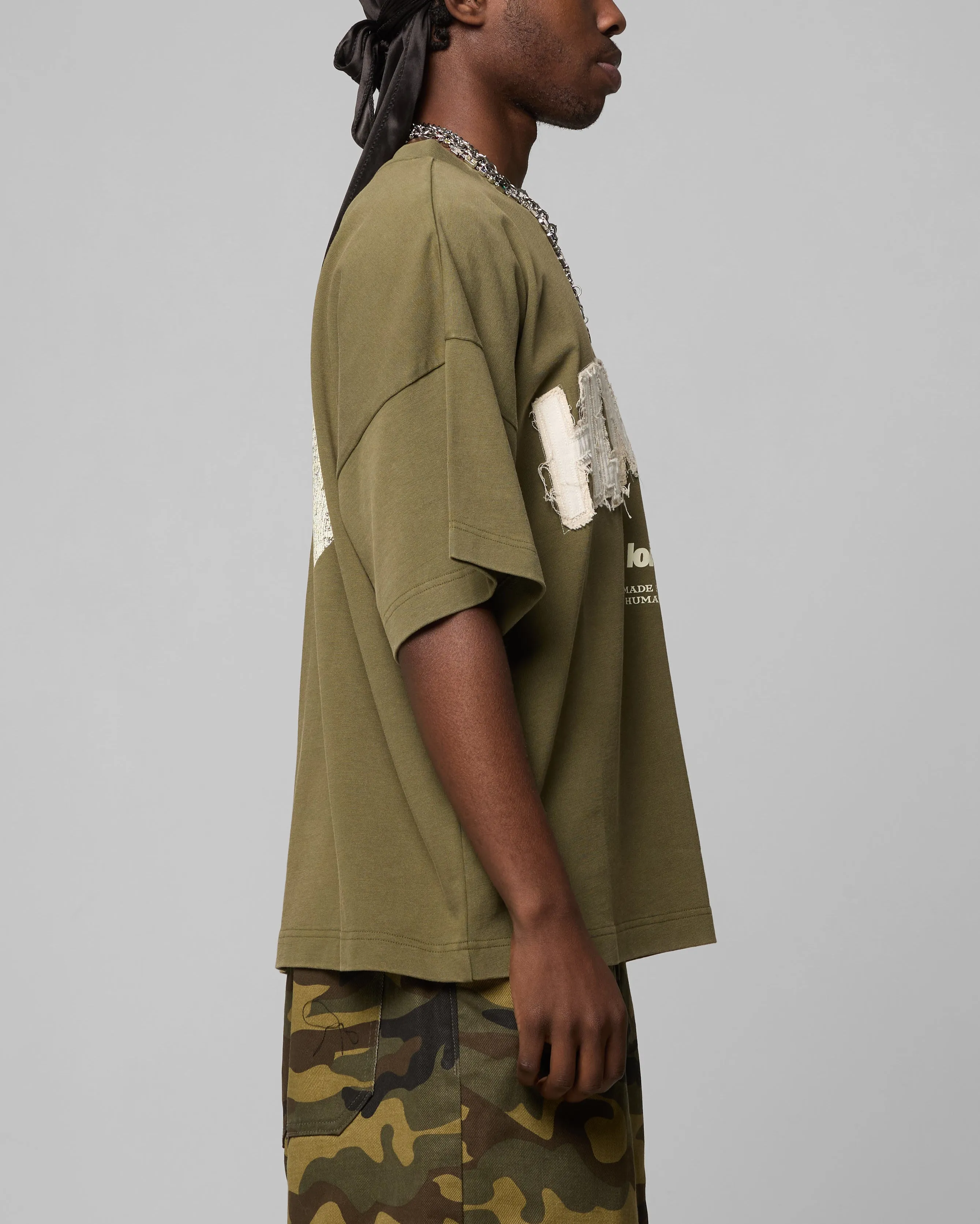 Loiter Human Box T-Shirt Vintage Khaki sold by Culture Kings product image thumbnail 5
