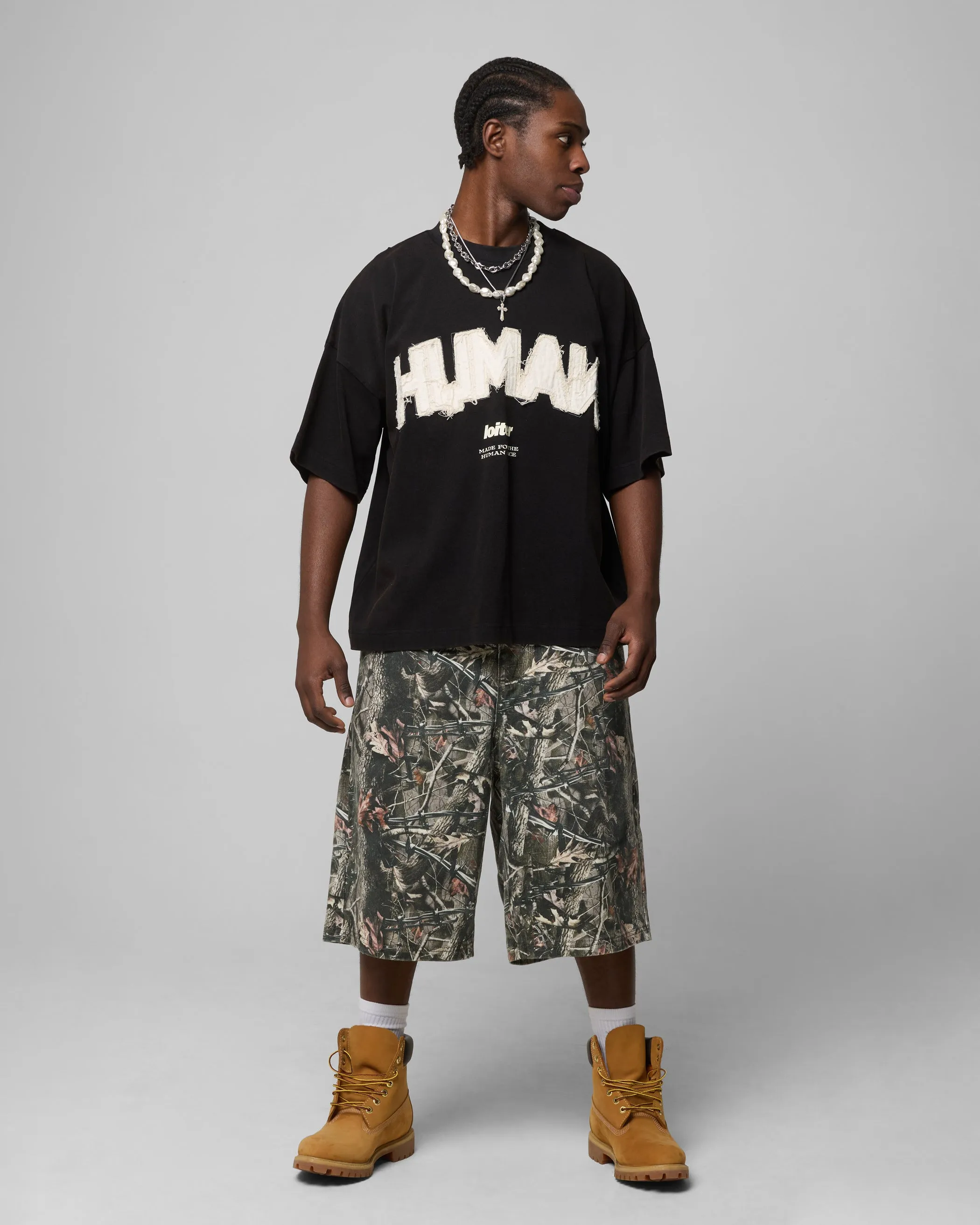 Loiter Human Box T-Shirt Vintage Black sold by Culture Kings product image thumbnail 3