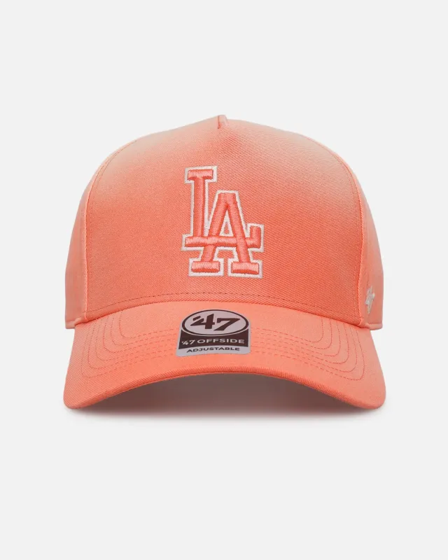 47 Brand Los Angeles Dodgers 'Sunbleach' 47 Offside Snapback Orange made by Culture Kings
