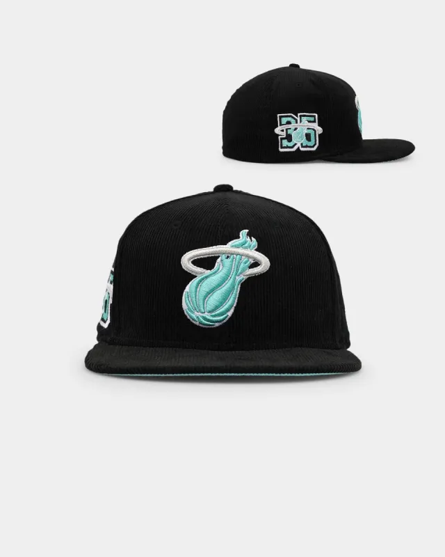 New Era Miami Heat 'Black Cord Blue Tint' 59FIFTY Fitted Black sold by Culture Kings
