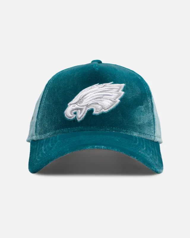 New Era Philadelphia Eagles 'Velvet Dreams 2.0' 9FORTY A-Frame Snapback Pine Green sold by Culture Kings