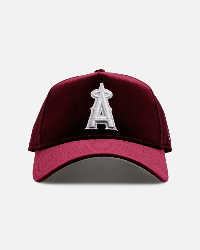 New Era Los Angeles Angels 'Velvet Dreams 2.0' 9FORTY A-Frame Snapback Burgundy sold by Culture Kings