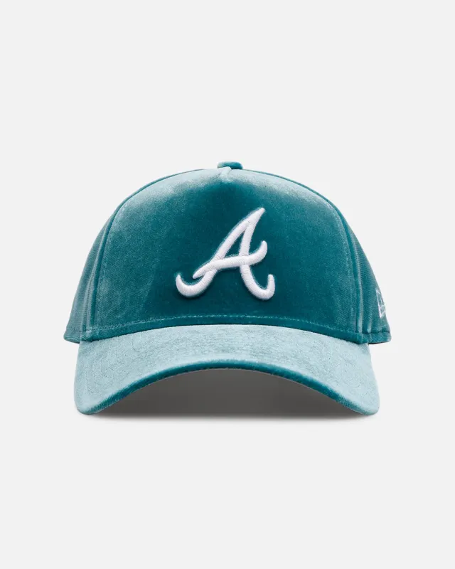 New Era Atlanta Braves 'Velvet Dreams 2.0' 9FORTY A-Frame Snapback Pine Green sold by Culture Kings