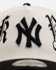 New Era New York Yankees 'Gothic Script Two Tone' 9FORTY A-Frame Snapback Chrome/Black sold by Culture Kings
