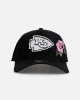New Era Kansas City Chiefs 'Pink Rose Embroidery' 9FORTY A-Frame Snapback Black/Pink sold by Culture Kings