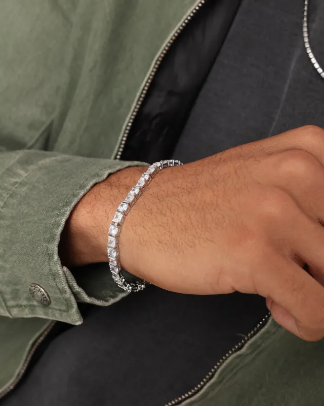 NXS Jesse Duo Stone Bracelet Iced White Gold sold by Culture Kings