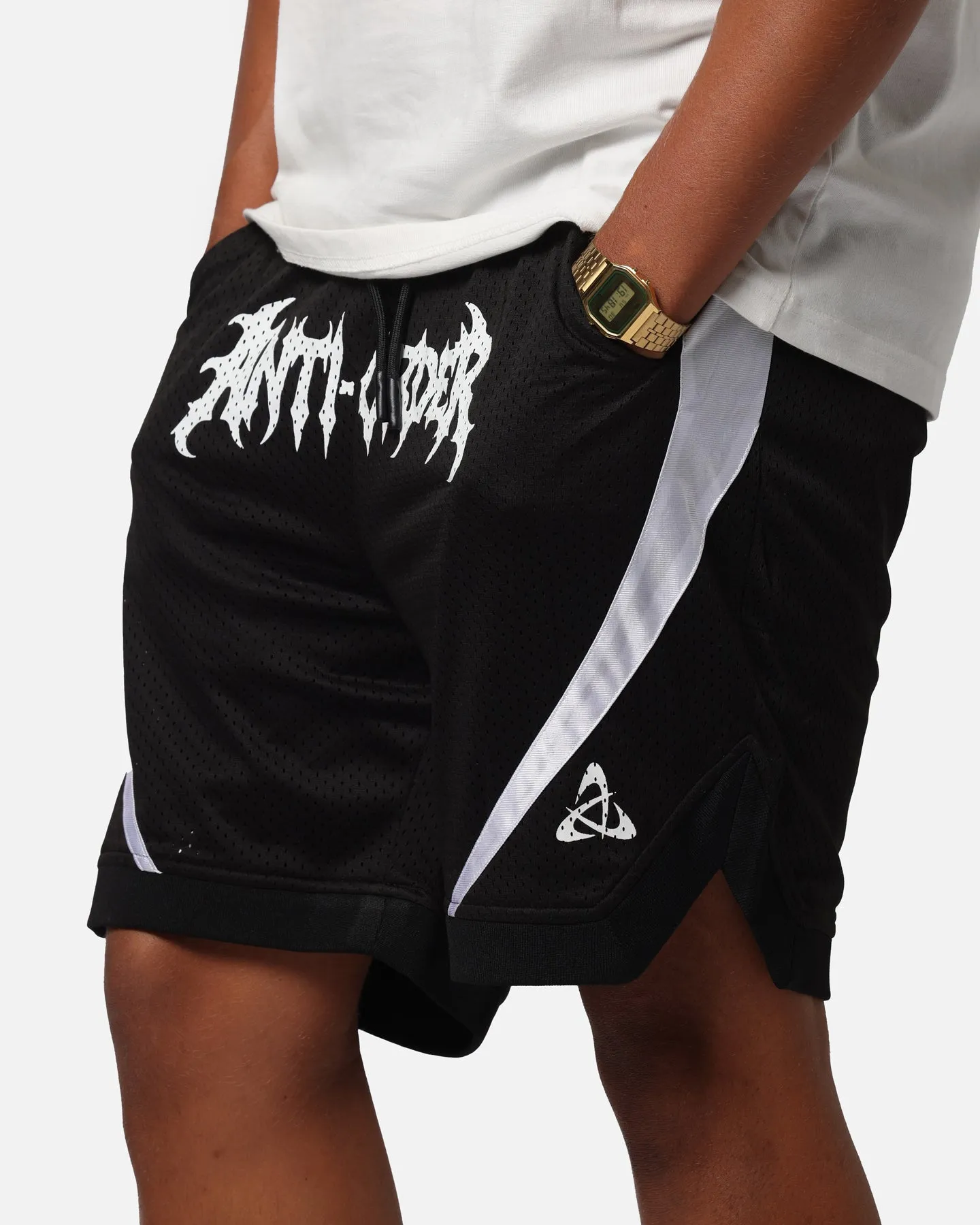 The Anti Order Sparta Mesh Basketball Shorts Black/White sold by Culture Kings product image thumbnail 3