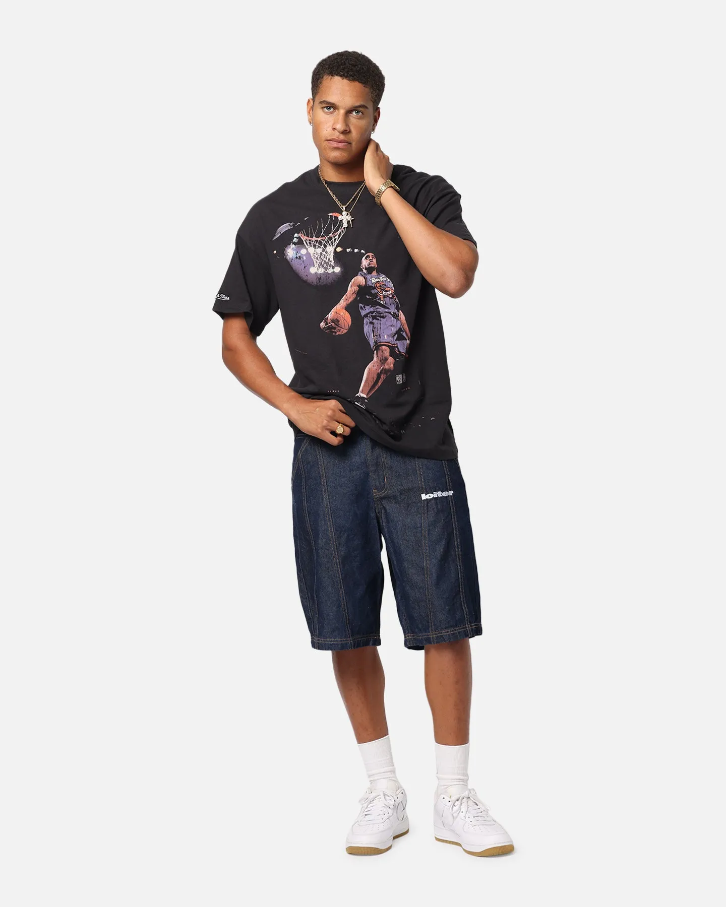 Mitchell & Ness Toronto Raptors Vince Carter Air Canada T-Shirt Overdyed Black sold by Culture Kings product image thumbnail 3