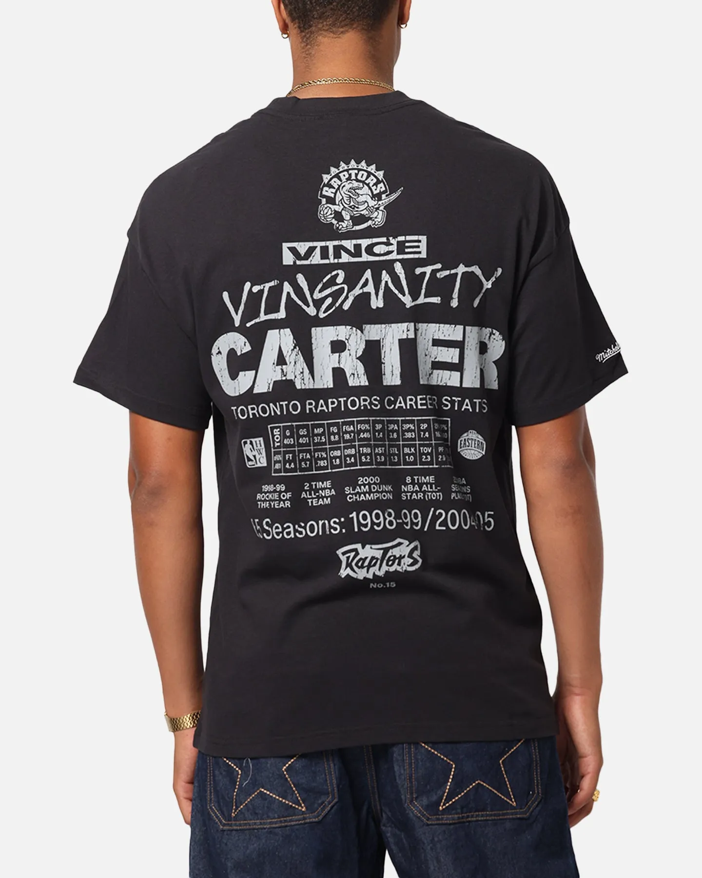Mitchell & Ness Toronto Raptors Vince Carter Air Canada T-Shirt Overdyed Black sold by Culture Kings product image thumbnail 2