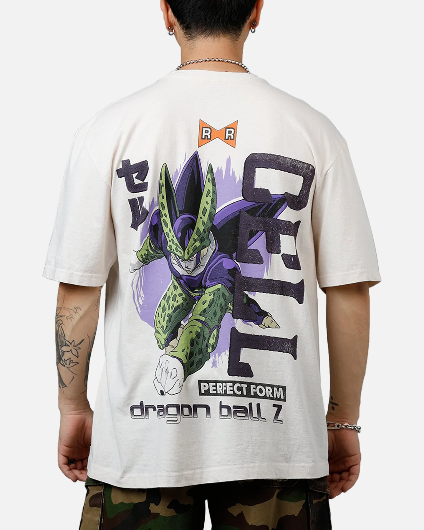 Bioworld Dragon Ball Z Perfect Cell T-Shirt Off White sold by Culture Kings