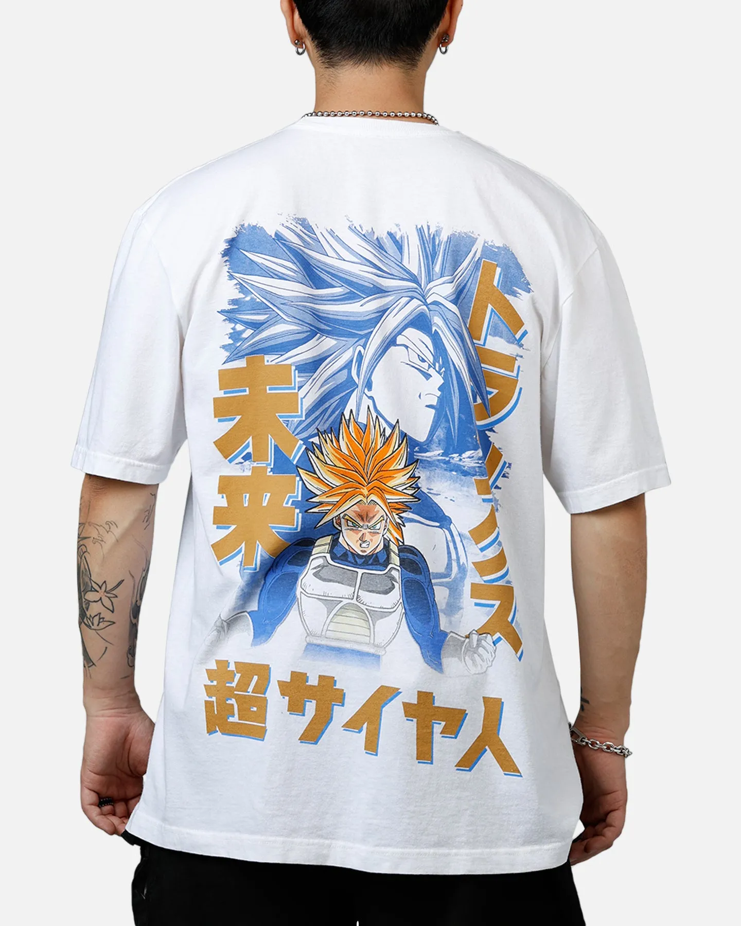 Bioworld Dragon Ball Z Cell Games Saga Trunks T-Shirt White sold by Culture Kings