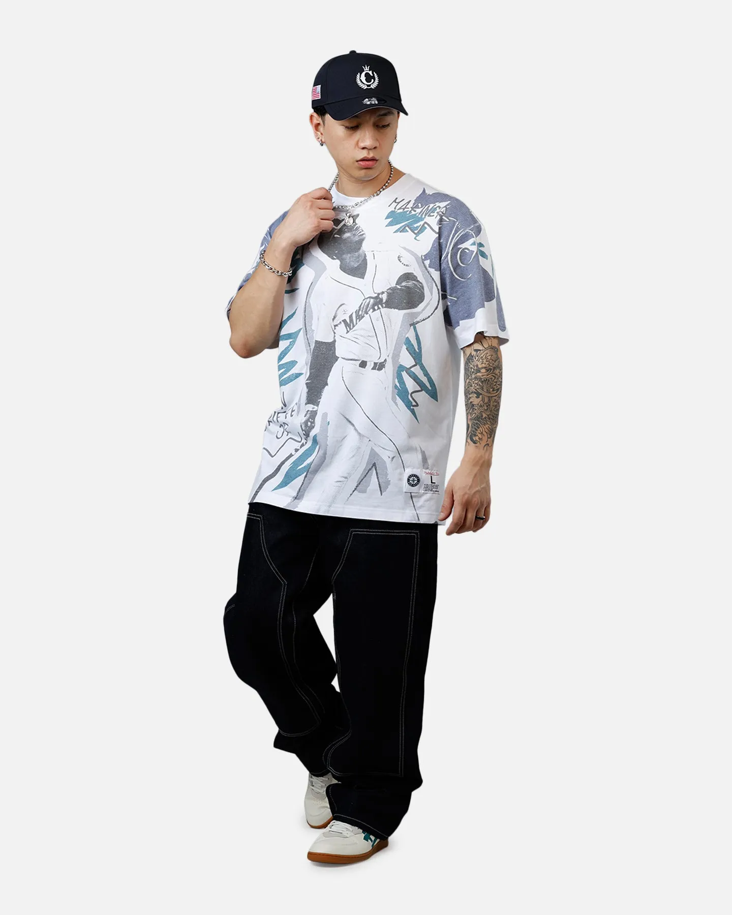 Mitchell & Ness Ken Griffey Jr. Showstopper T-Shirt Navy sold by Culture Kings product image thumbnail 2