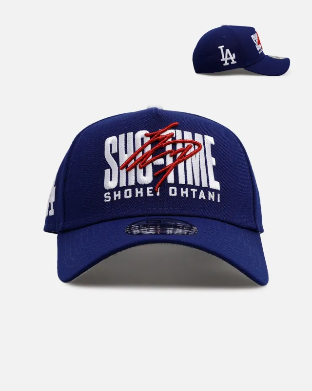 New Era Los Angeles Dodgers 'Shotime' 9FORTY A-Frame Snapback Dark Royal sold by Culture Kings