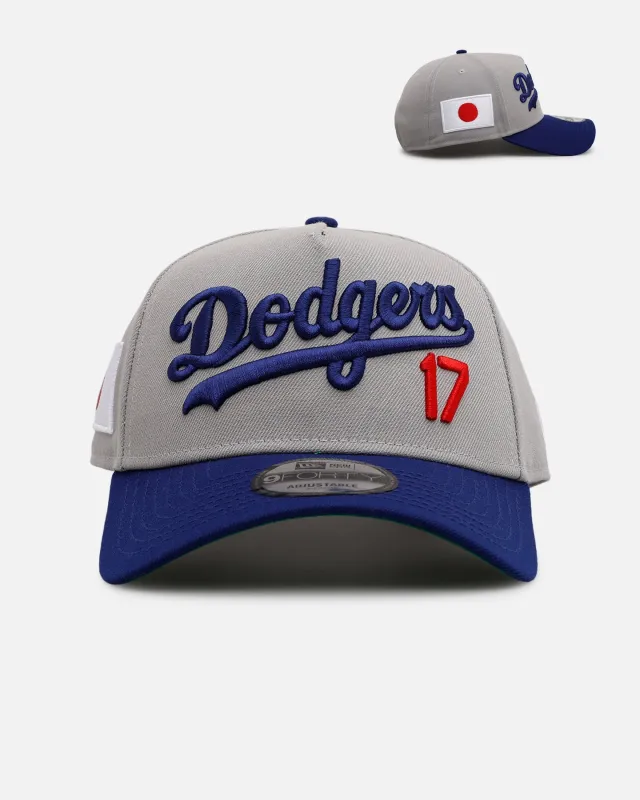 New Era Los Angeles Dodgers 'Shotime' 9FORTY A-Frame Snapback Grey/Blue sold by Culture Kings