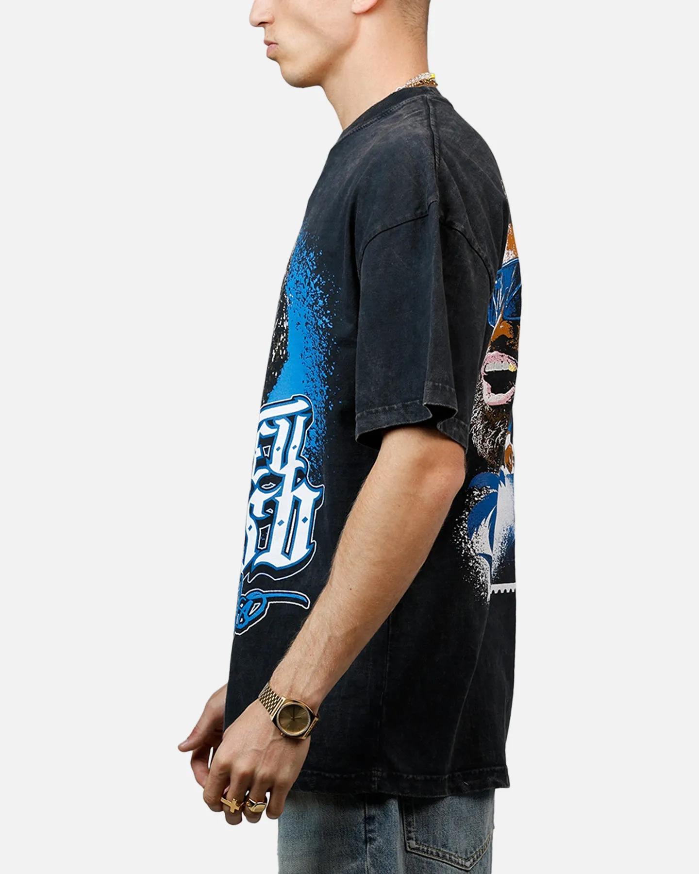 Culture Kings X WWE Jey Uso Wrestlemania XLI Vintage T-Shirt Black Acidwash sold by Culture Kings product image thumbnail 5