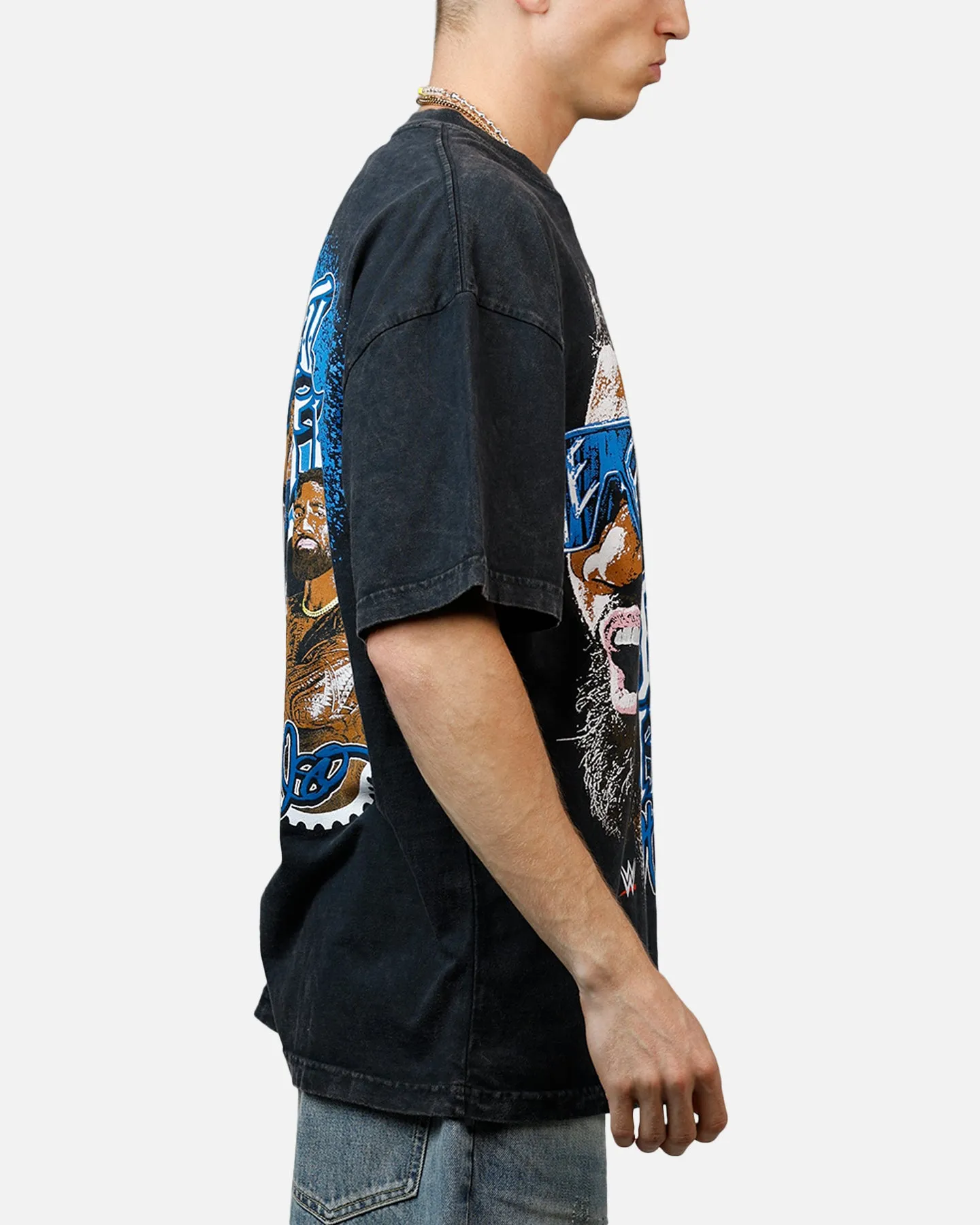 Culture Kings X WWE Jey Uso Wrestlemania XLI Vintage T-Shirt Black Acidwash sold by Culture Kings product image thumbnail 4